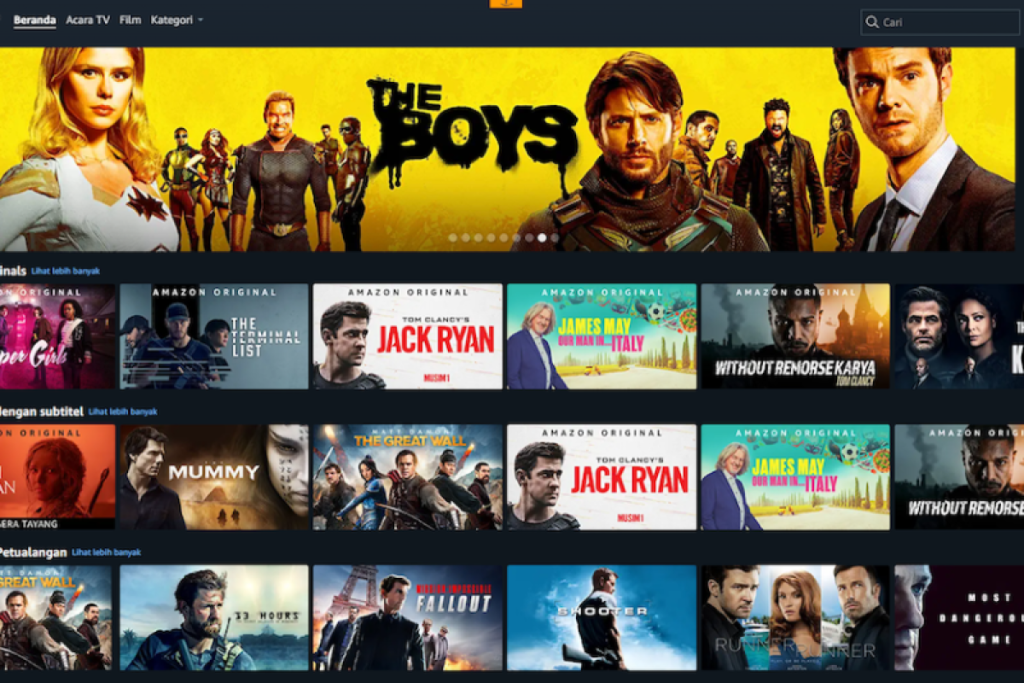 streaming film dan serial amazon prime video