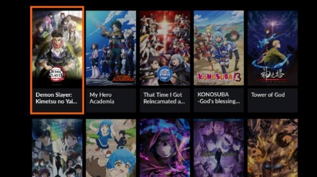 maraton nonton anime terbaru di platform crunchyroll